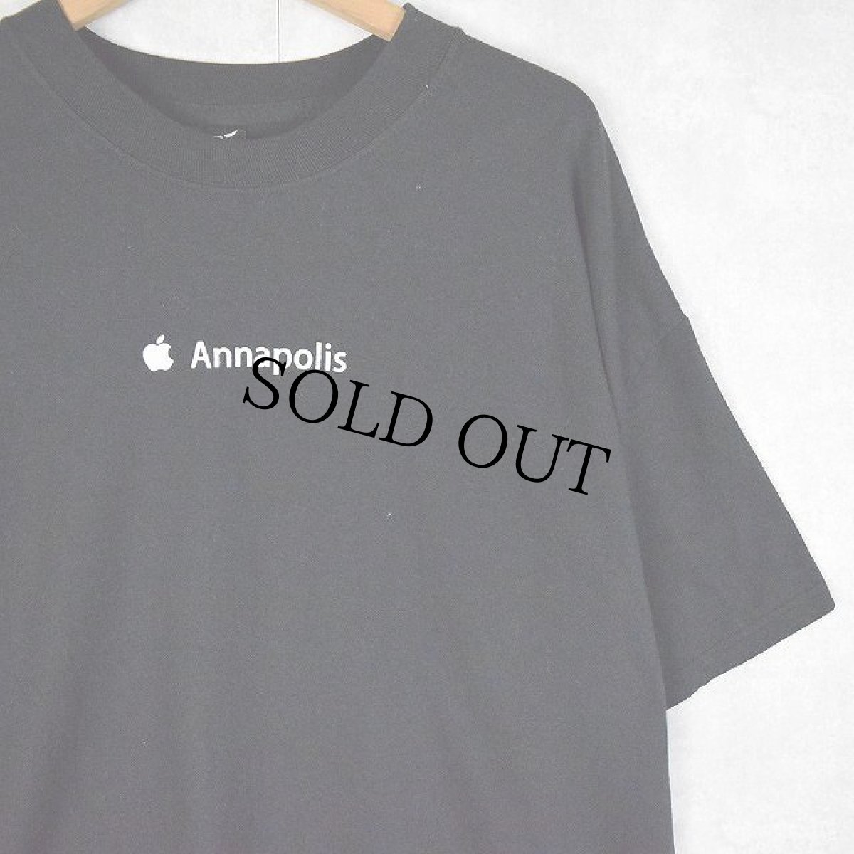 画像1: Apple "Annapolis" ロゴプリントTシャツ XL (1)