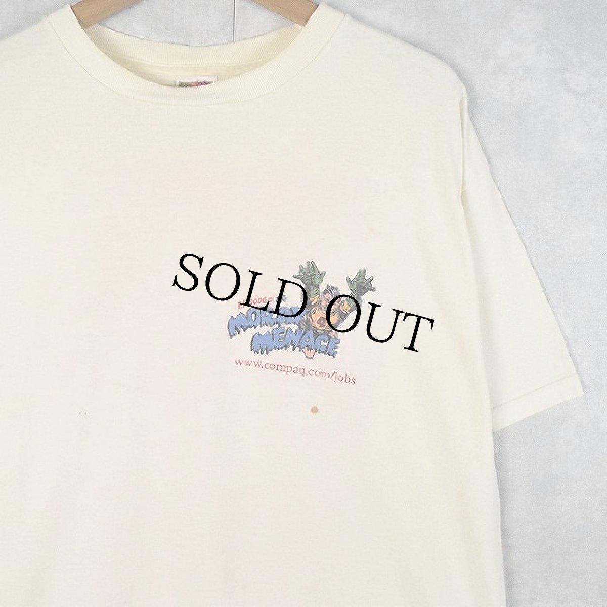 画像2: 90〜2000's COMPAQ "Moray Menace" アメコミイラスト IT企業プリントTシャツ XL (2)