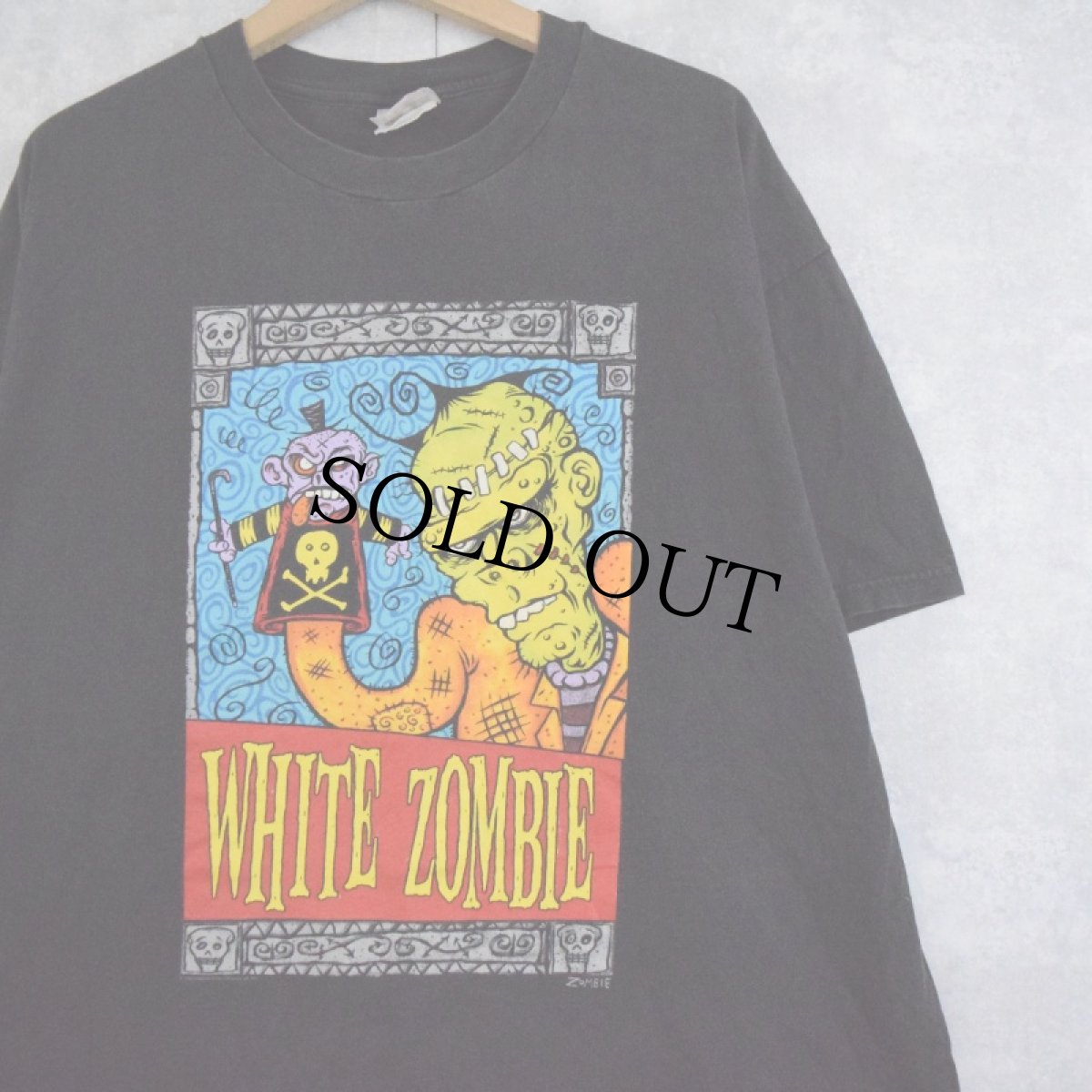 画像1: 90's White Zombie ヘヴィメタルバンド プリントTシャツ BLACK XL (1)