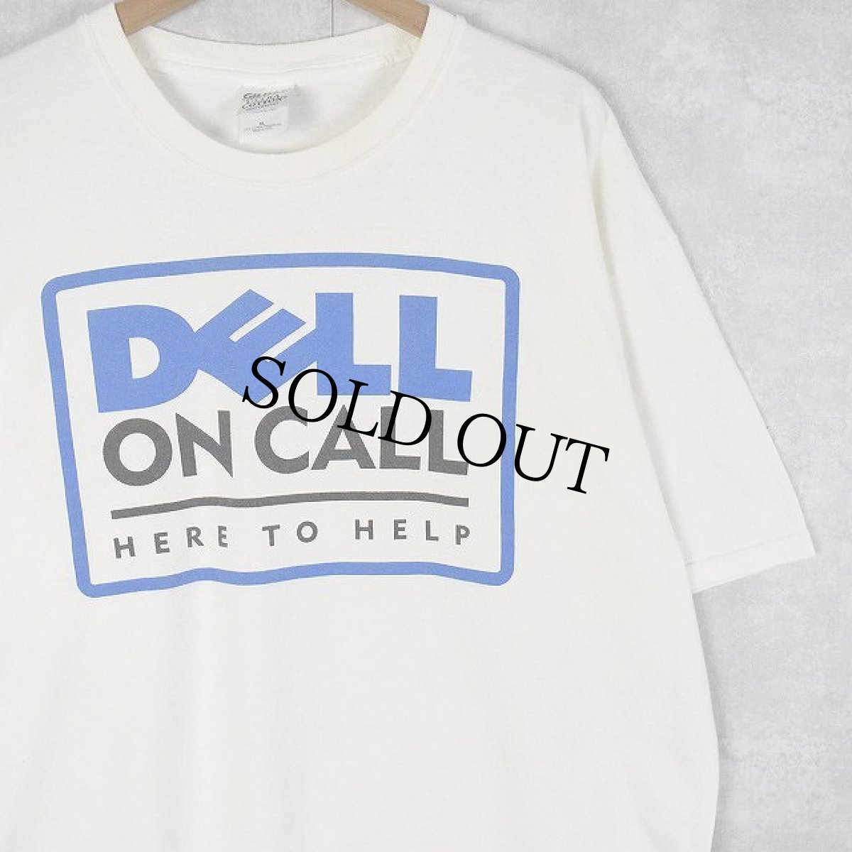 画像1: DELL コンピューター企業プリントTシャツ XL (1)