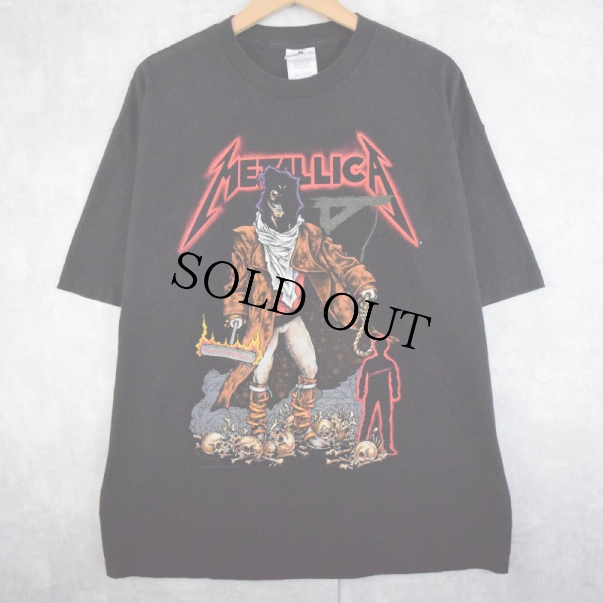 画像1: 90's METALLICA PUSHEAD "The Unforgiven" ヘヴィメタルバンドTシャツ BLACK XL (1)