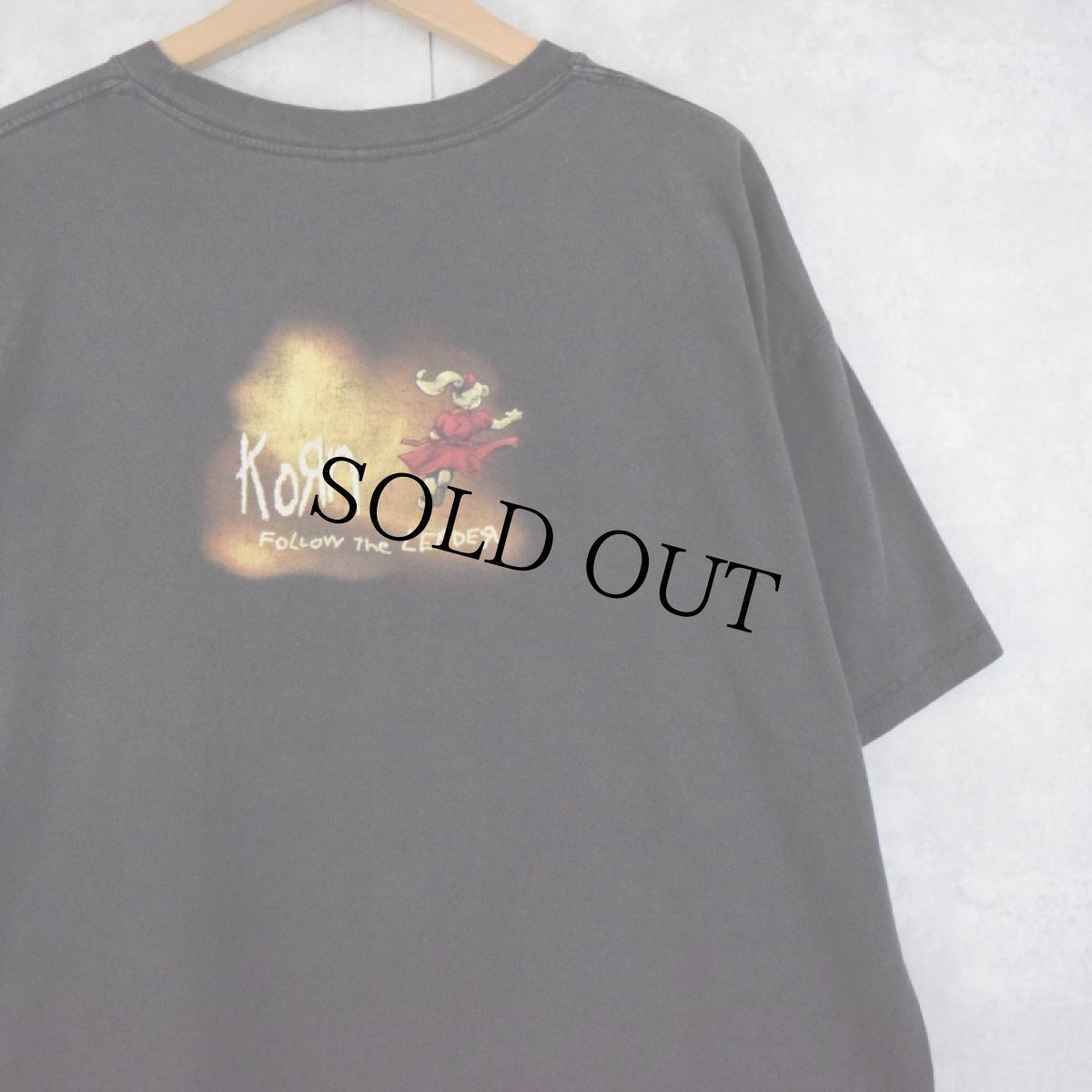 画像2: 90's KORN "FOLLOW the LEADER" メタルバンドTシャツ BLACK XL (2)