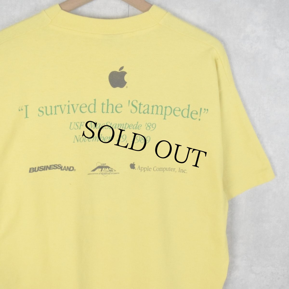 画像2: 80's Apple USA製 "MacStampede" イラストプリントTシャツ XL (2)