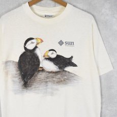 画像1: 90's Sun microsystems USA製 IT企業 ハンドペイントTシャツ L (1)