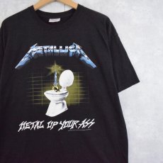 画像1: 2000's METALLICA  "METAL UP YOUR ASS" ヘヴィメタルバンドTシャツ BLACK L (1)