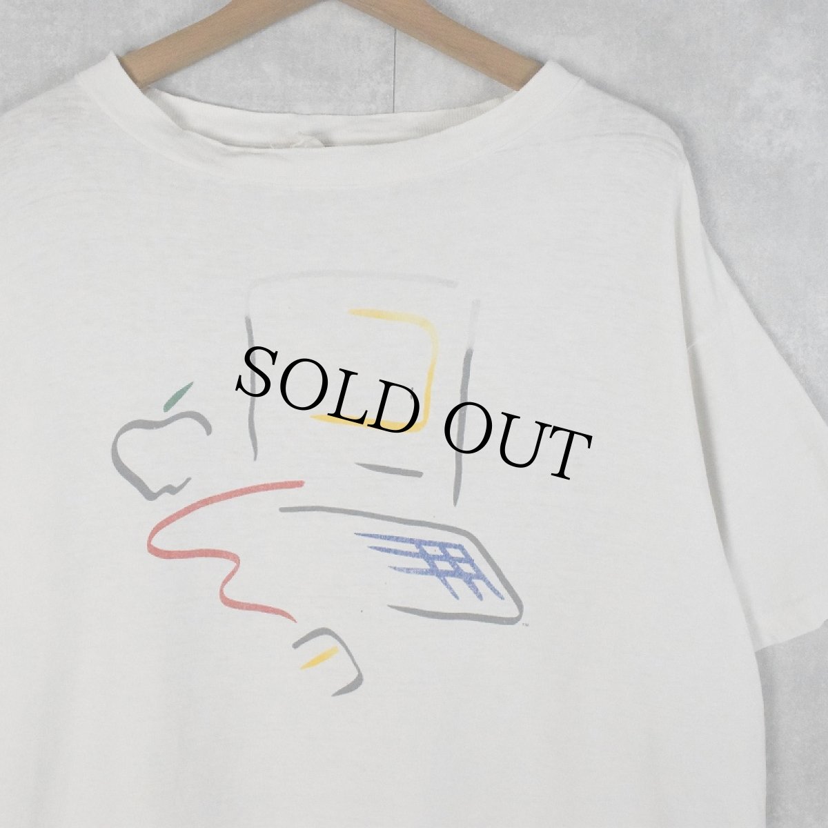 画像1: 〜90's Apple "Macintosh" ピカソデザイン プリントTシャツ (1)