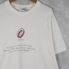 画像1: 90's COMPAQ USA製 IT企業プリントTシャツ XL (1)