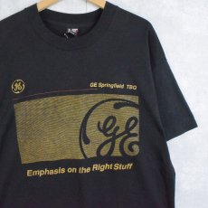 画像1: 90's General Electric USA製 "Emphasis on the Right Stuff" 電機メーカーTシャツ XL (1)
