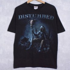 画像1: 2000's DISTURBED ヘヴィメタルバンドTシャツ BLACK M (1)
