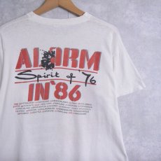 画像2: 80's  The Alarm "ALARM Spirit Of '76 IN 86" ロックバンドツアーTシャツ (2)
