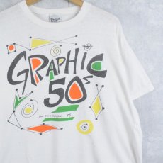 画像1: 80's "GRAPHIC 50's" アートプリントTシャツ XL (1)