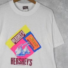 画像1: 90's HERSHEY'S USA製 お菓子企業プリントTシャツ L (1)