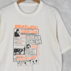 画像1: 【SALE】 〜90's THE BEATLES "CAVERN CLUB" ポスタープリント ロックバンドTシャツ (1)