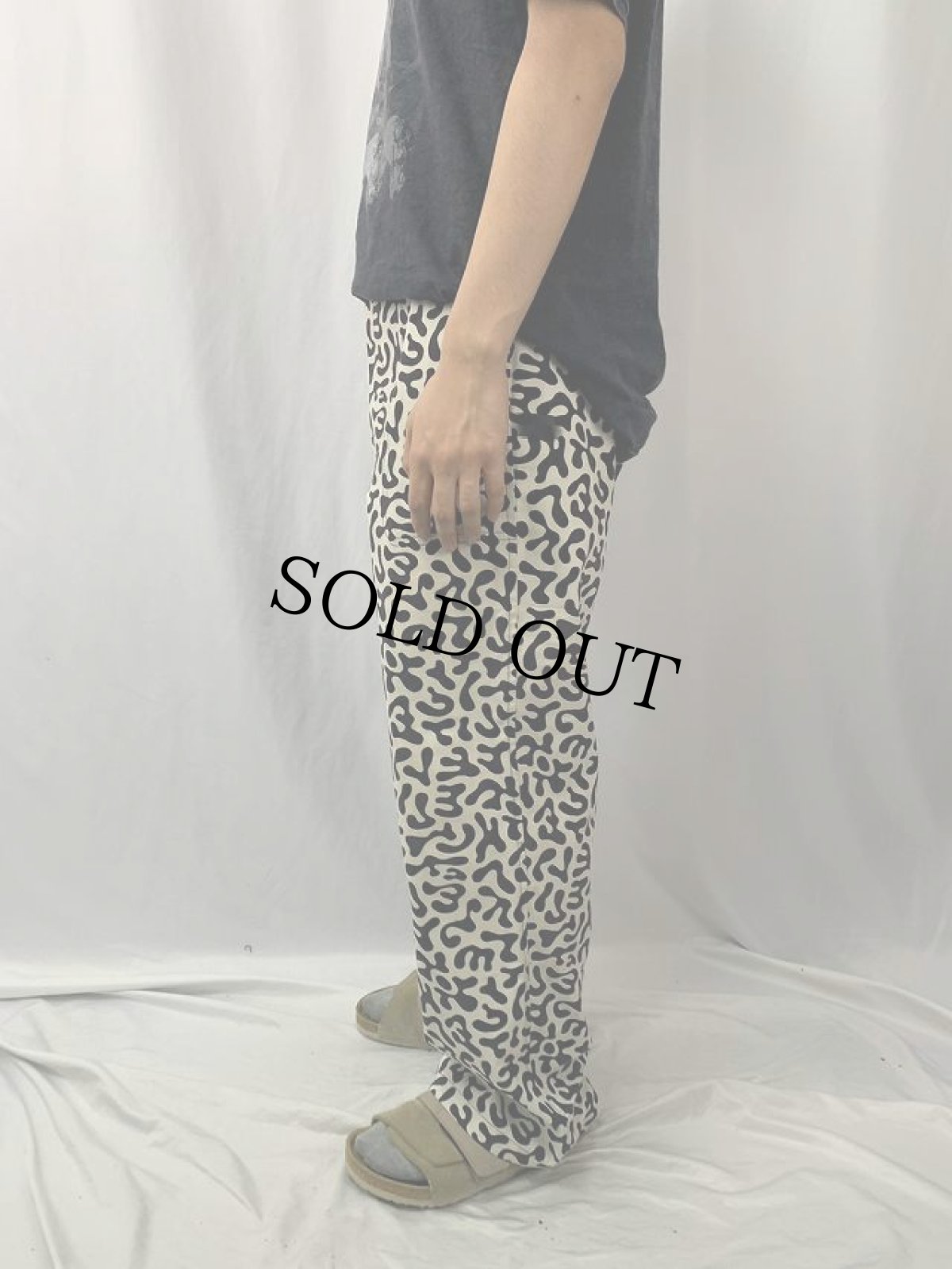 画像3: 70's 韓国 学生軍事訓練用 バクテリア迷彩 HBTパンツ DEADSTOCK (3)