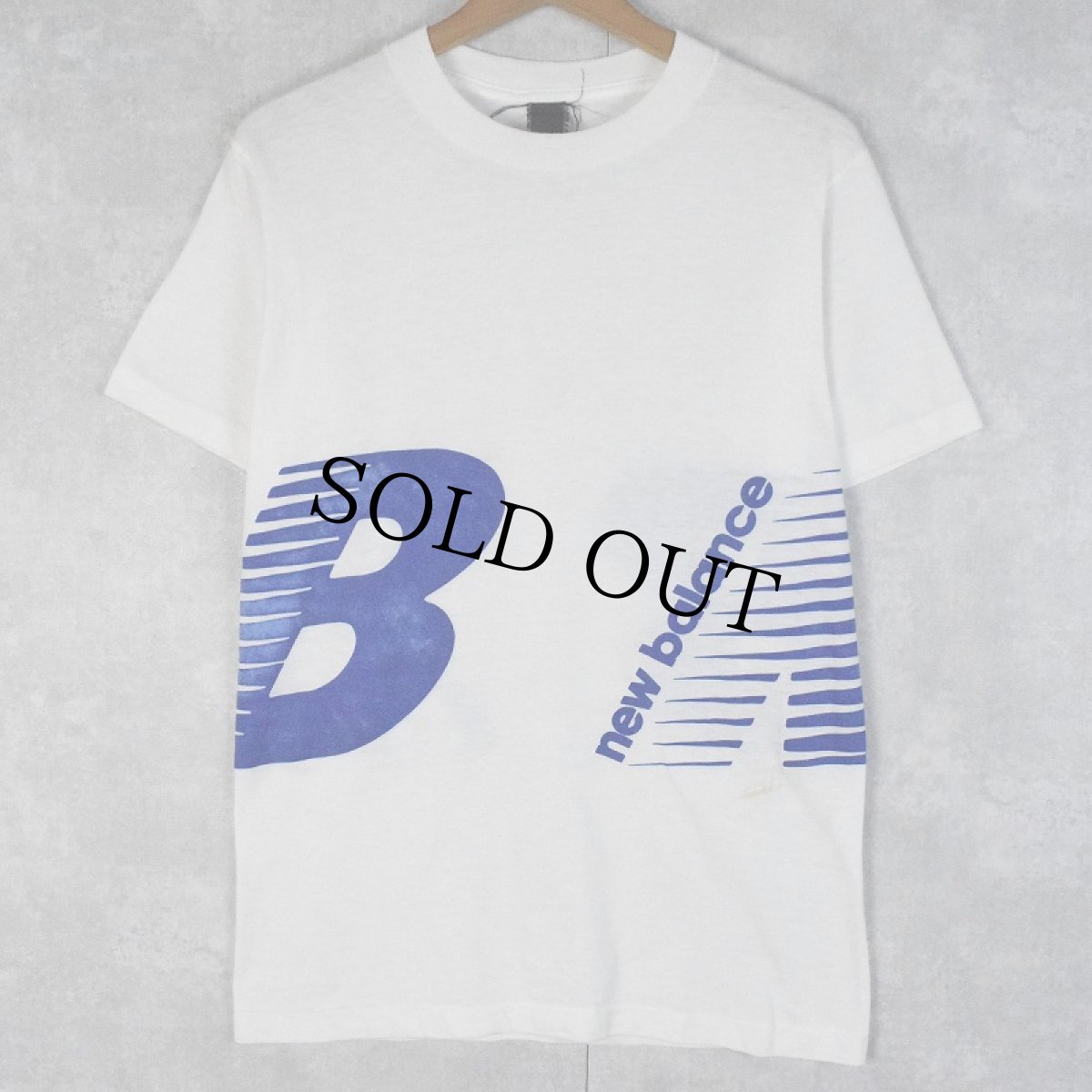 画像1: 80's ブート NEW BALANCE 巻きプリントTシャツ (1)