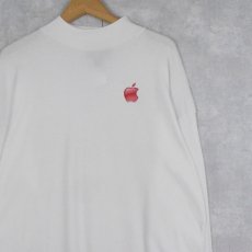 画像1: 2000's Apple USA製 モックネック ロゴロンT XL (1)