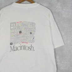 画像2: 90's Apple "Macintosh" レインボーロゴプリントTシャツ XL (2)