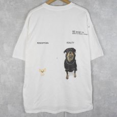 画像1: 2000's Microsoft SQL Server "NO MORE UNDERDOG" 犬プリント コンピューター企業Tシャツ XL (1)