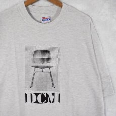 画像1: 90's Eames office "DCM" インテリア企業プリントTシャツ GRAY DEADSTOCK S (1)