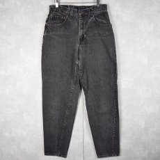 画像1: 90's Levi's 560 USA製 "サルファブラック" ブラックデニムパンツ W32 (1)