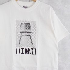 画像1: 90's Eames office "DCM" インテリア企業プリントTシャツ WHITE DEADSTOCK M (1)