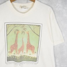 画像1: 90's WARREN KIMBLE USA製 "AMERICAN FOLK ART" アートプリントTシャツ L (1)