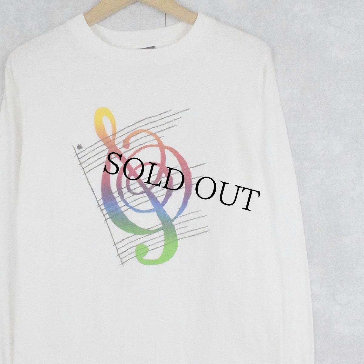 画像1: 【SALE】 90's Apple USA製 "Apple IIGs COLLEGE" プリントロンT M (1)