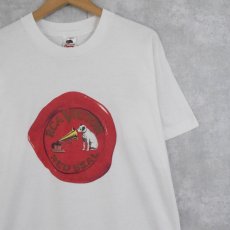 画像1: 90's RCA VICTOR RED SEAL USA製 レコードレーベルプリントTシャツ L (1)