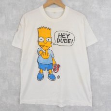 画像1: 80's THE SIMPSONS USA製 "HEY JUDE!" キャラクタープリントTシャツ XL (1)