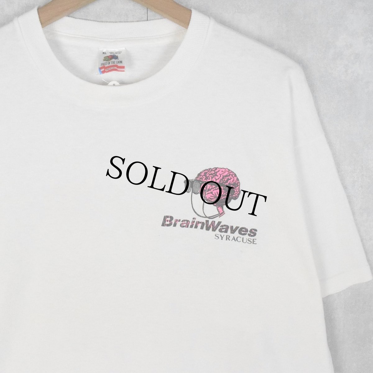 画像1: 90's USA製 "Brain Waves" サーフブランド プリントTシャツ XL (1)