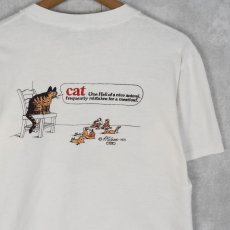 画像2: 80〜90's Crazy Shirts HAWAII 猫プリントTシャツ L (2)