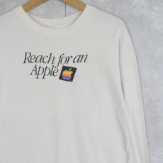 画像1: 90's Apple "Reach for an Apple" レインボーロゴロンT (1)