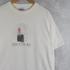 画像1: 【SALE】 OLAY "OIL of OLAY" スキンケアブランド プリントTシャツ XL (1)