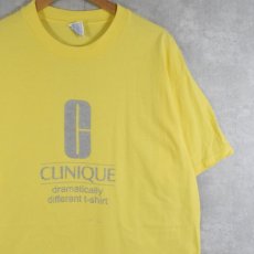 画像1: CLINIQUE スキンケアメーカー ロゴプリントTシャツ XL (1)