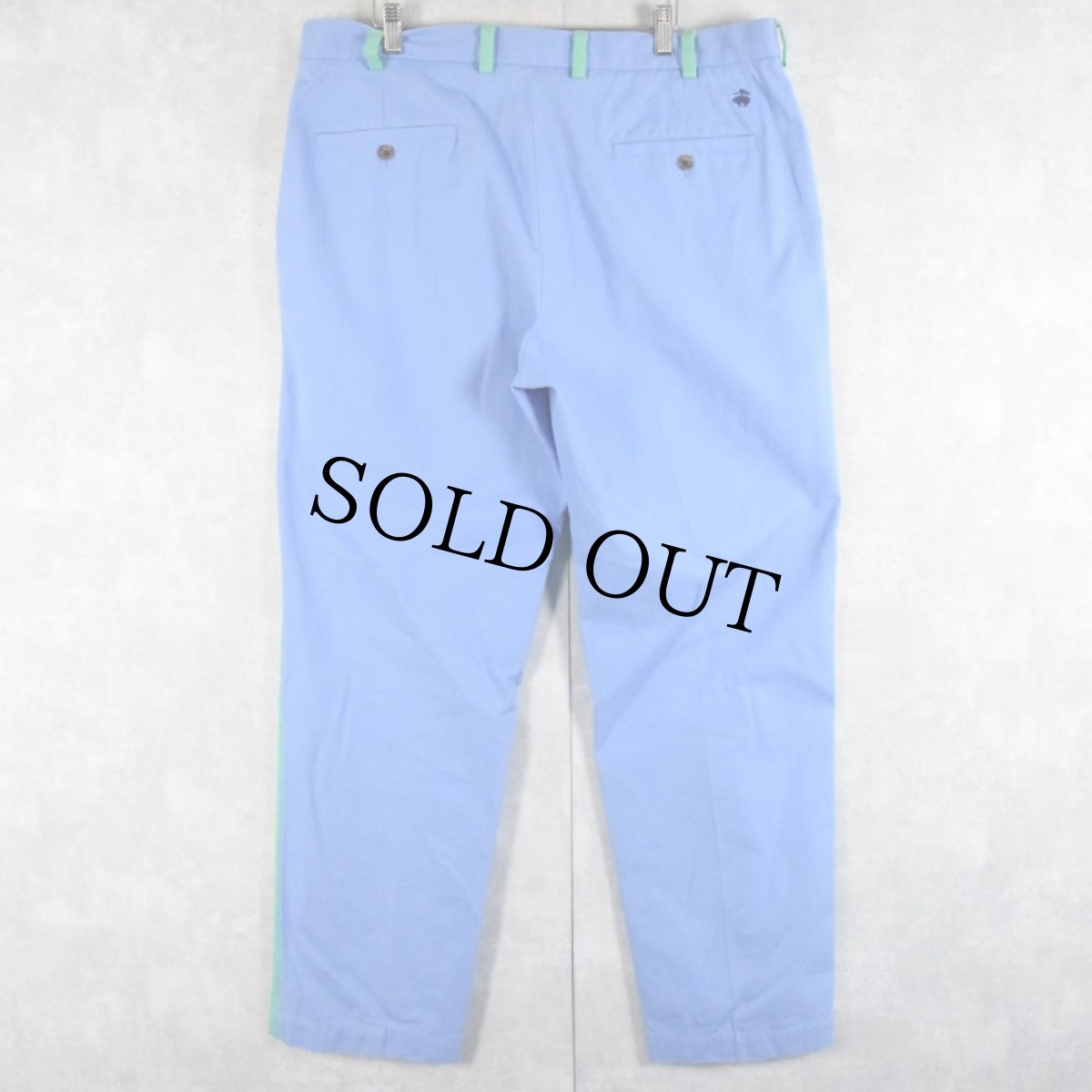 画像2: 346 Brooks Brothers 2トーンコットントラウザーズ W39 (2)