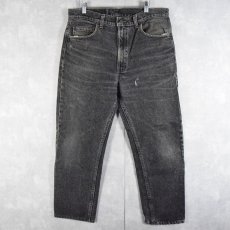 画像1: 90's Levi's 505 USA製 ブラックデニムパンツ W38 (1)