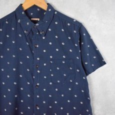 画像1: 【SALE】 KAPITAL エレファントブランド総柄 ボタンダウン コットンシャツ M (1)