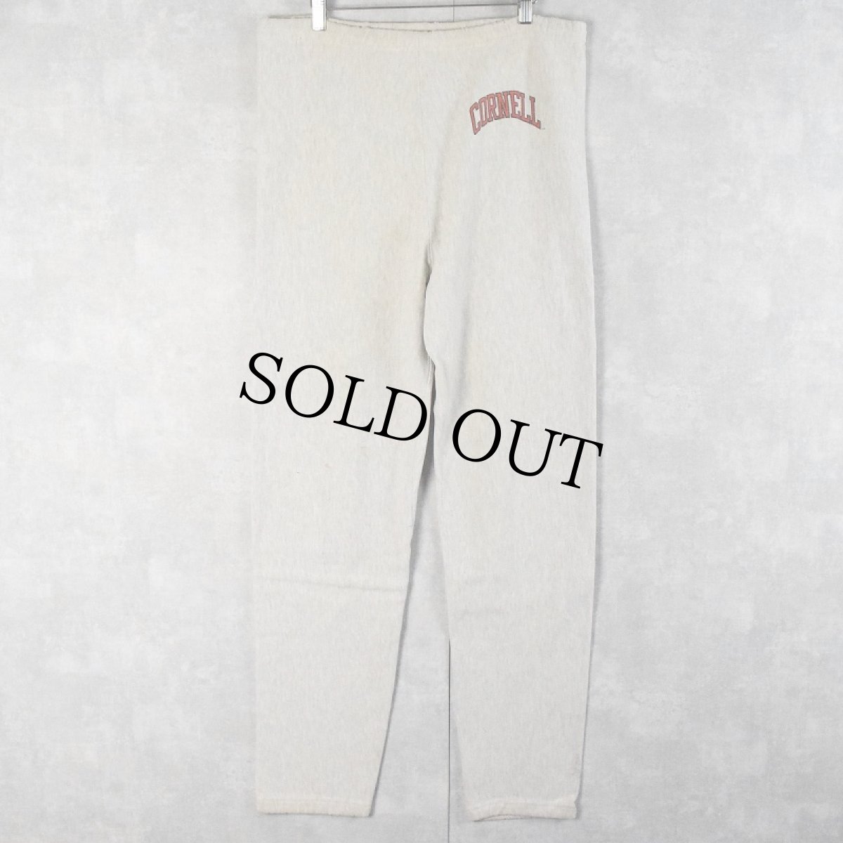 画像3: 90's Champiom REVERSE WEAVE USA製 "CORNELL" プリントスウェットパンツ M (3)