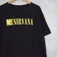 画像1: 2000's NIRVANA ロゴプリント ロックバンドTシャツ (1)