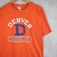 画像1: 【SALE】 70〜80's Champion バータグ USA製 "DENVER BRONCOS" NFLチームプリントTシャツ L (1)