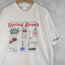 画像1: 90's "Spring Break" ガンジャプリントTシャツ XL (1)