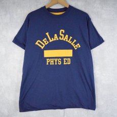 画像1: "DELASALLE" ロゴプリントリバーシブルTシャツ XL (1)