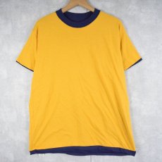 画像2: "DELASALLE" ロゴプリントリバーシブルTシャツ XL (2)
