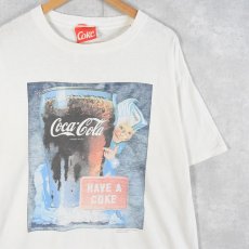 画像1: 90's Coca-Cola USA製 "HAVE A COKE" 飲料メーカープリントTシャツ XL (1)