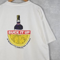 画像1: 90's USA製 "SUCK IT UP" テキーラプリント ヘビーウェイトTシャツ XL (1)