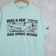 画像1: 90's USA製 "ROCK SPRINGS, ARIZONA" シュールイラストプリントTシャツ XL (1)