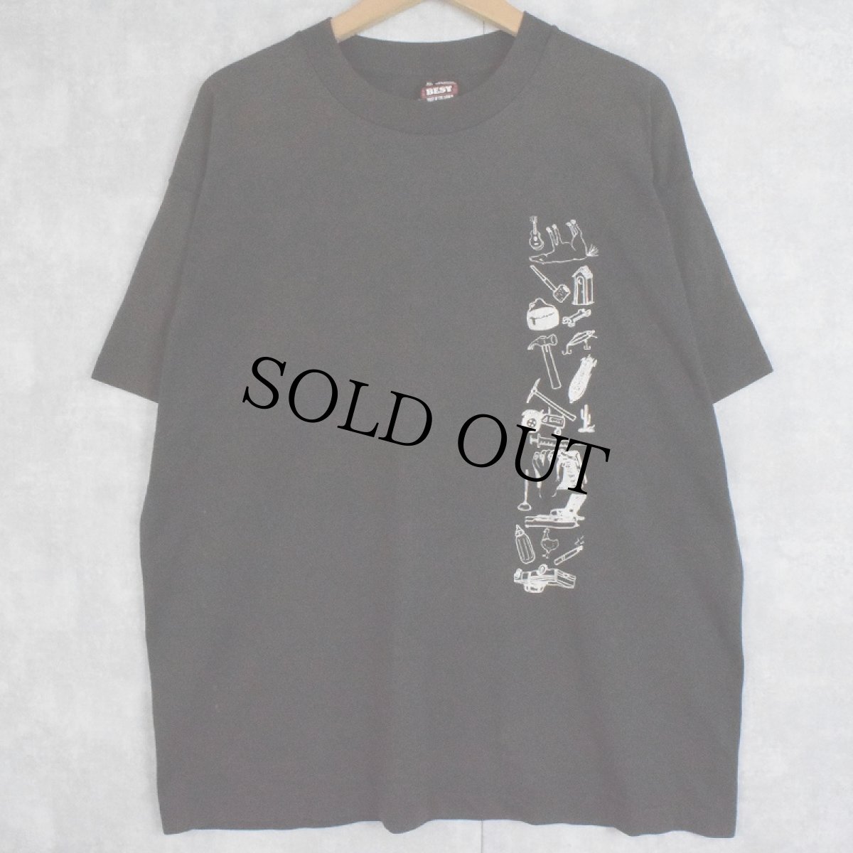 画像1: 90's USA製 SCROAT BELLY バンドTシャツ BLACK XL (1)