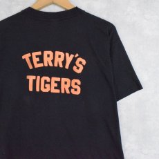 画像2: 80's USA製 "TERRY'S TIGER" 虎プリントTシャツ BLACK L (2)