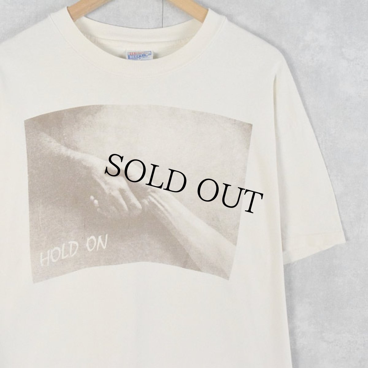 画像1: 90's USA製 "ISAUAH 41:13" 旧約聖書プリントTシャツ XL (1)