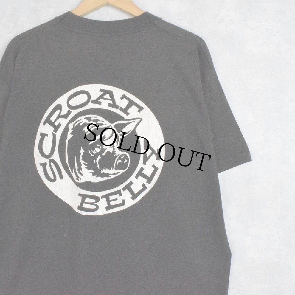 画像2: 90's USA製 SCROAT BELLY バンドTシャツ BLACK XL (2)
